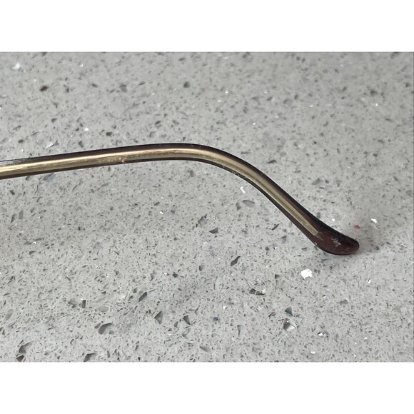 Catherine Deneuve Eyeglasses Frames ONLY PL Plum Rectangle Half Rim 51-18-135 - Picture 6 of 14